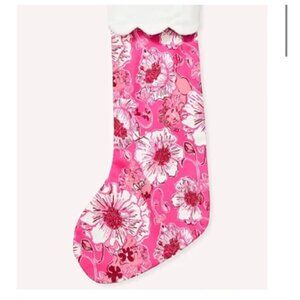 Lilly Pulitzer Sun She'll Pink Feeling Poppy Christmas Stocking NWT